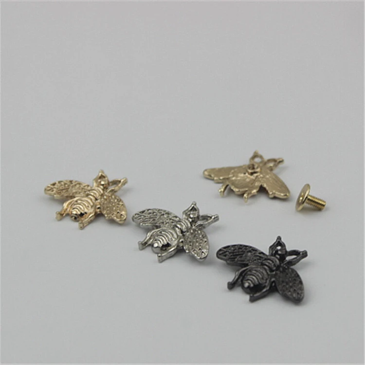 Luggage hardware accessories metal twisted screw bee clothing hardware accessories