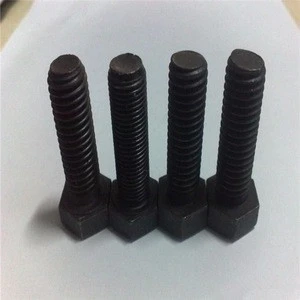 m12 x 37mm astm A307 high tensile stregth Black Surface Treatment Hex bolts and nut