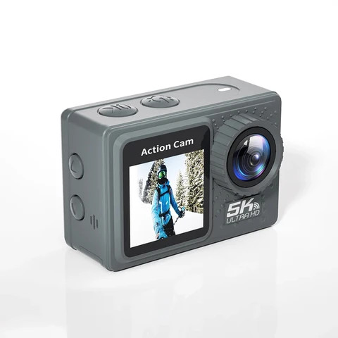 M40R Action Camera 5K 30FPS WiFi Anti-shake Dual Screen 170 Wide Angle 30m Waterproof Sport Camera with Remote Control