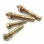 M8*80mm Grade 8.8 Fasteners Concrete Yellow Zinc Plated Carbon Steel Wedge Anchor