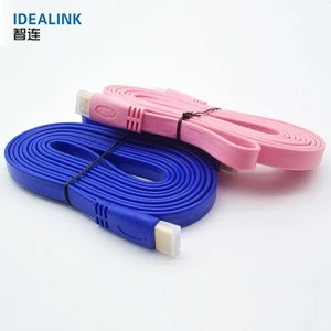 Made in China cheaper audio video cables flat hdtv cable for HDTVs / PS4 / Blu-Ray players