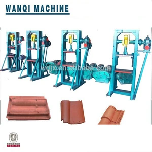 Manual roof tile making machine, auto and manual clay tile press machine for sale, low price