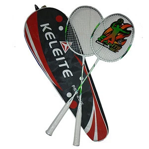 Manufacturer Direct Sales of Clothway Badminton Racket Family Couple 2 Suits of Ferroalloy Double racket racquet