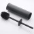 Import Matte Black Stainless Steel Toilet Bowl Brush and Holder with Handle from China