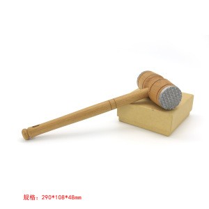 Meat Tenderizer Mallet - Chicken Pounder for Tenderizing Steak Beef - Wooden Handle Mallet Hammer - Easy Use  Kitchen Tool