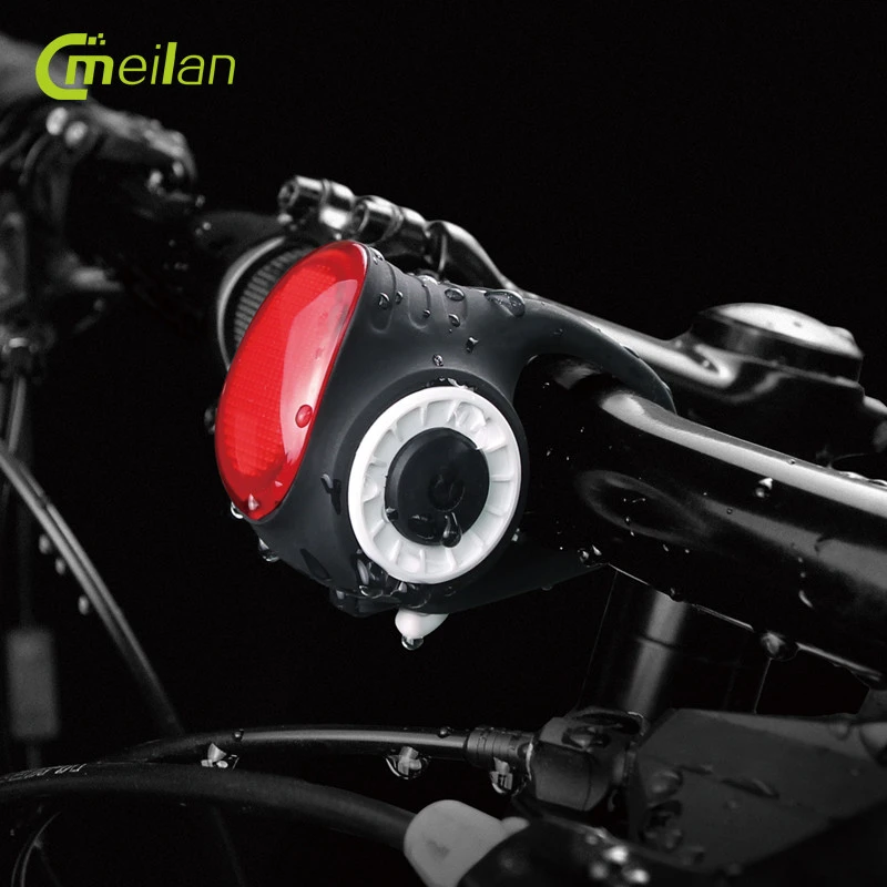 MEILAN S3 wireless control bicycle bell high brightness COB safety cycling light USB rechargeable