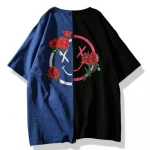 Mens Clothing Street Wear Custom T Shirts Printing 100% Cotton