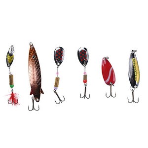Metal Fishing Lure For Fishing Artificial Multi Sizes Bass Bait Spoon Spinner Lures