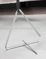 Metal musical instrument triangle percussion