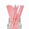 Metallic Iridescent Cocktail Paper Drinking Straws Biodegradable For Wedding Birthday Party Supplies