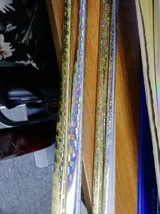 Metallic PET holographic Hot stamping foil size 0.64*120m for papers and plastic and textile, fabric, cloth, pvc, ABS, BOPP film
