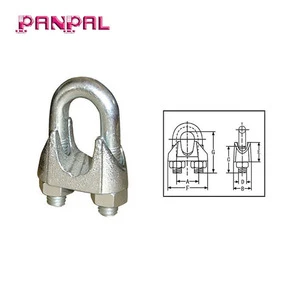 Metric steel wire rope clips