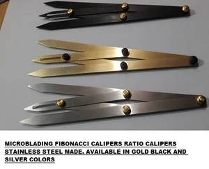 Microblading Fibonacci measuring ratio caliper/Stainless Steel Eyebrow Caliper Golden Ratio Eyebrow Divider