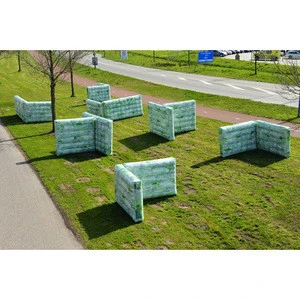 Military inflatable paintball bunker wall, Camouflage inflatable paintball walls for shooting game