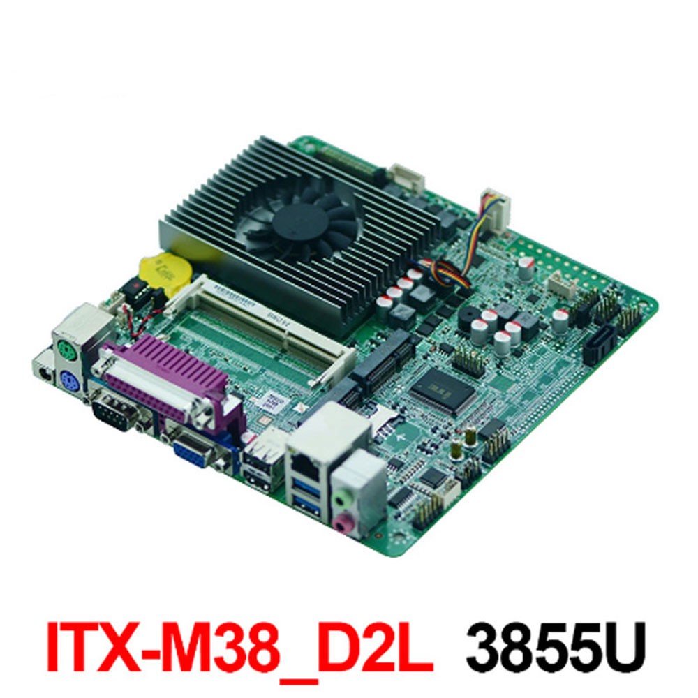 Mini ITX Motherboard 3855U 1.6GHz mini PCIE 3G 4G LVDS 4K DDR3L motherboard