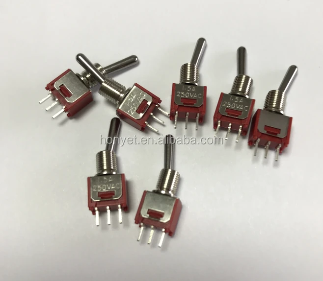 Mini toggle switch SMTS-103-A2-TO-RS on-off-on