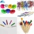 Import Mini wood cocktail fruit toothpicks  party decoration mini newest cocktail Honeycomb Pineapple Fruit Dessert Toothpicks from China