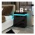 Import Modern Bedside Table with  3 Drawers High Gloss Nightstand Cabinet Black Bedside Cabinet Tables with LED light for Bedroom from China