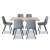 Import Modern cheap hot dining furniture table and chair gold leg 6 seat Nordic style simple from China