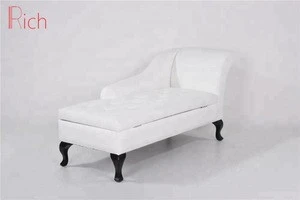 Modern design leather chaise lounge sofa chair for living room
