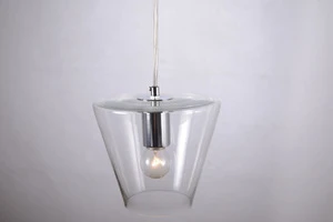 Modern glass pendant light fixture