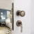 Import Modern New Design Zinc Alloy Multi Colors Indoor Circle Handle Door Lock// from China