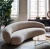 Import modern round velvet European couches lounge modular sofa lobby furniture sofa from China