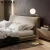 Import Modern White Glass Globe Shade Floor Lamp Gold Standing Lamp for Bedroom Living Room Home Lighting from China