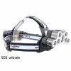 Most Powerful USB Rechargeable LED Head Lamp 7 LED Head Light