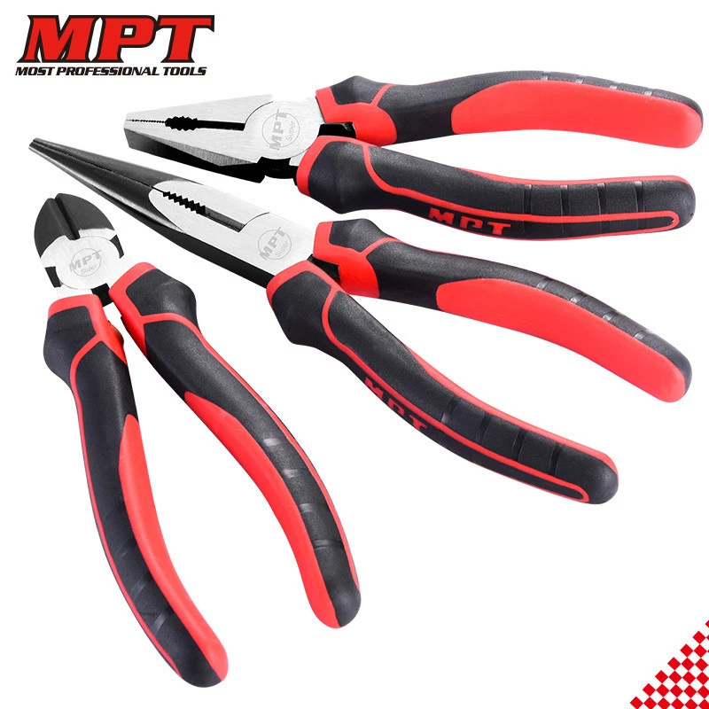MPT CR-V 6&quot; 160mm Combination Pliers Long Nose Pliers Diagonal Cutting Pliers