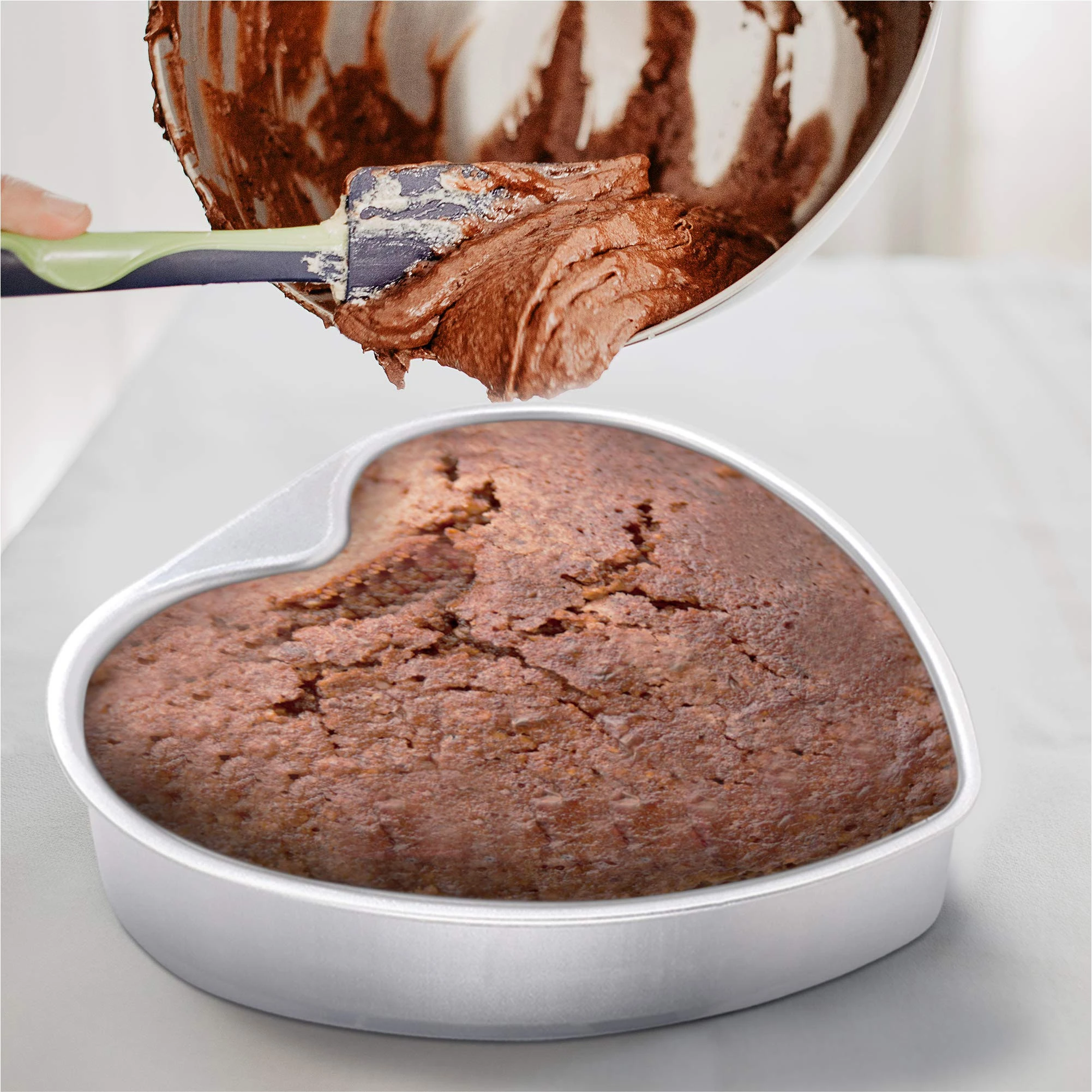Muffin Cheesecake Mold Bakeware Removable Bottom Aluminium Cake Baking Pans Heart Shaped Cake Pan Set
