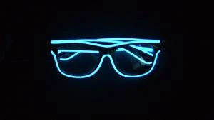 Multi-color led light sunglasses, el wire glasses, el equalizer glasses for promotion gifts