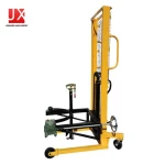 Multifunction Oil Drum Stacker Truck Three Wheels Manual Drum Rotator Handling Lifter Equipment Drum Transportation