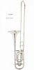 Musical instrument Nickel plated Tenor trombone