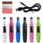 Nail Tools Mini Electric Nail Polisher USB Portable Pen Type Electric Nail Polishing Set
