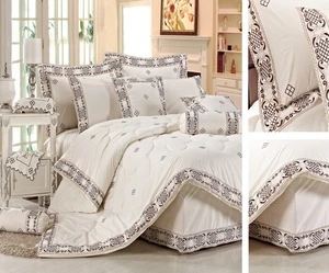 Nantong textiles classic Factory made bedding wholesale luxury bed comforter set