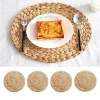 Natural Bohemian Dining Table Mat Round Woven Placemat