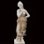 Import Natural marble hand carved granite stone lady with flower sculptures from China