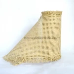 Natural Rattan / Cane webbing standard size fine open / webbing Mesh 75 x 100 cm