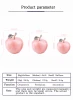 Natural Stone Crafts, Green Aventurine White Gemstone Jade Opal Stone and Other Materials Apple Shape for Gift Christmas CN;GUA