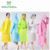 New Adults Frosted Transparent Waterproof EVA Rain Coat Raincoats with back pack