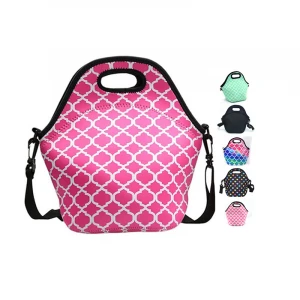 New Arrival Cheap Neoprene Lunch Tote Washable Lunchbox Bag Neoprene Tote Lunch Cooler Bag