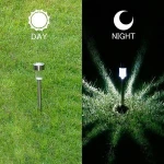 New Arrival Stainless Steel Solar Powered Yard Landscape Waterproof  LED Lighting