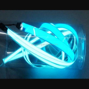 New Arrivals 5 Colorful 1m EL tape Flexible Neon Rope Light Glowing strip light with DC3V inverter