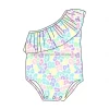 New Arrived Colorful Leopard Printed Toddler Baby Bloomers Milk Silk Fabric Baby Girls High Waist Pleated Bummies