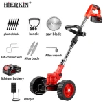 New Chargeable electric grass cutter machine portable weeding machine Clipper grass trimmer garden tools wheels weeding machine