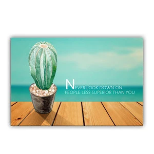 New collection beautiful printing on canvas cactus canvas art for home decoration