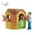 Import New colorful sports ground children indoor plastic playhouse from China
