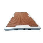 new design 4x2x0.2m Drop stitch water play equipment inflatable float  platform  dock for leisure or fishing