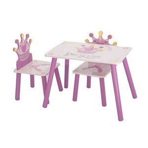 New Design Cheap Price Wooden Kids Study Table And Chairs